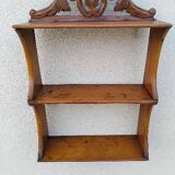 Antique solid wood wall shelf