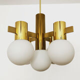 Swedish brass chandelier by Hans Agne Jakobsson
