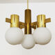 Swedish brass chandelier by Hans Agne Jakobsson