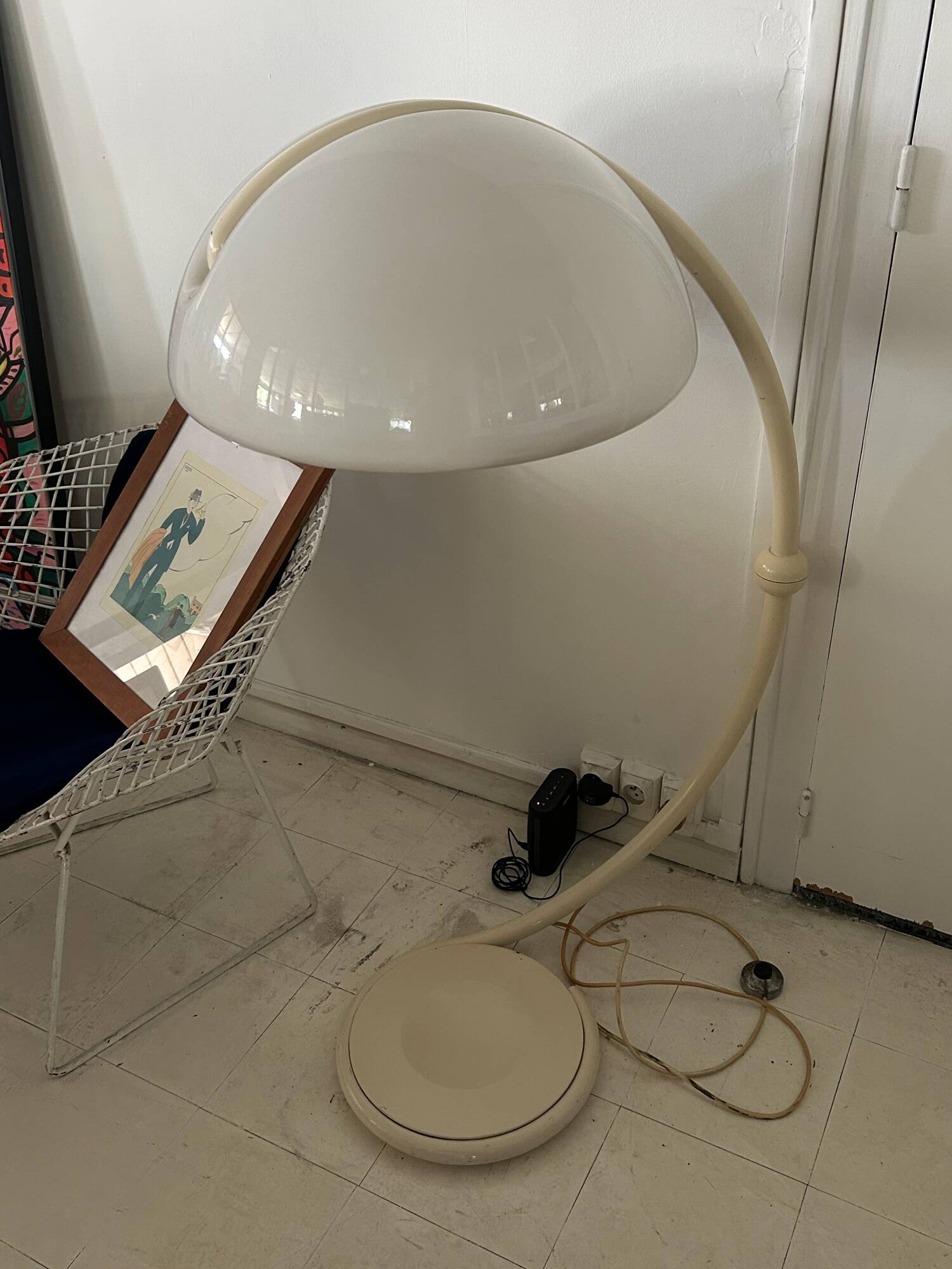 Serpente floor lamp by Elio Martinelli