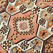6x10 Kilim Grey & Brown Bohemian Area Kilim Rug, 171x306 Cm