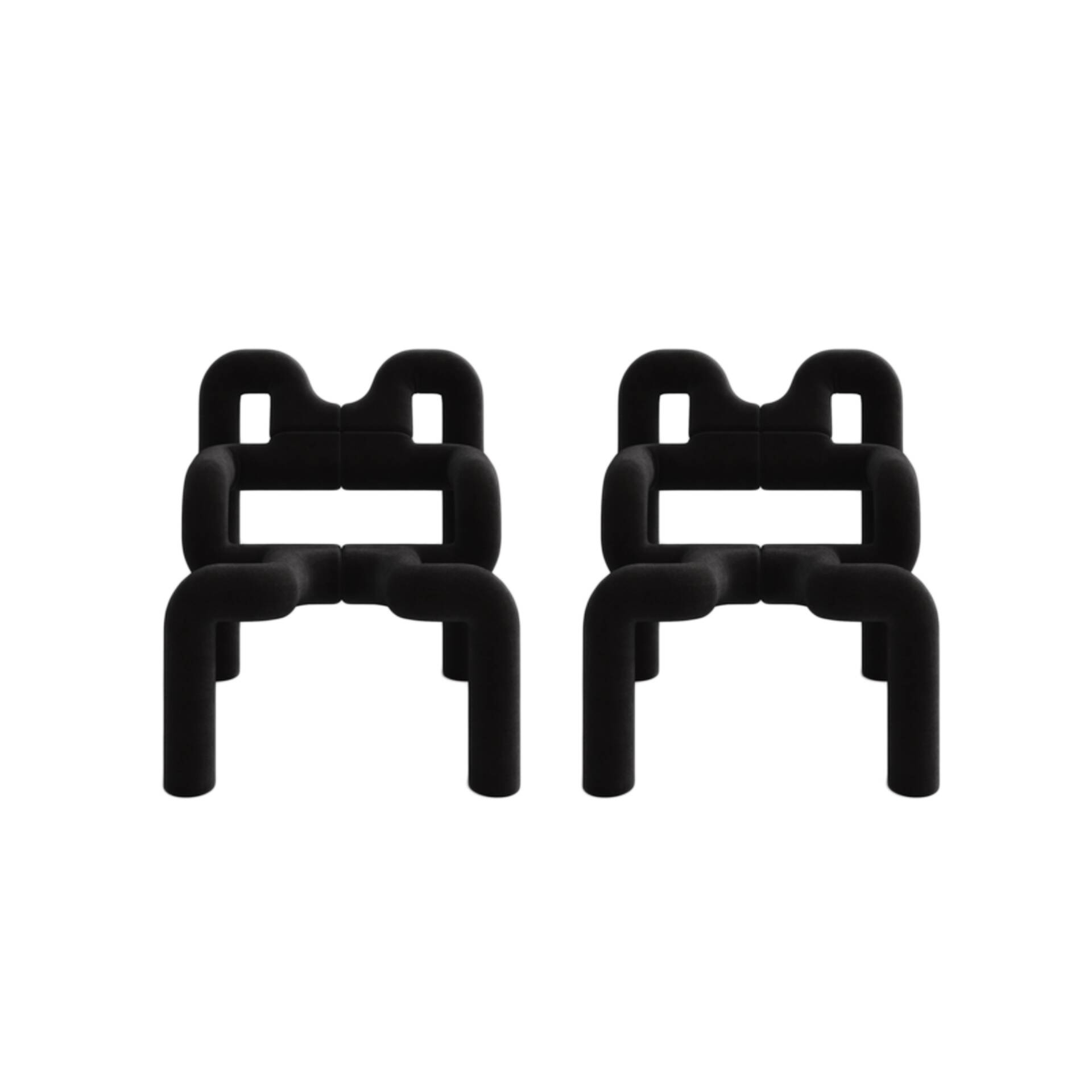 Contemporary Pair of Armchairs Mod Ekstrem Designed by Terje Ekstrom