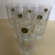 Set of 6 cut crystal water glasses