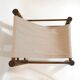 Solid wood armchair with adjustable backrest.