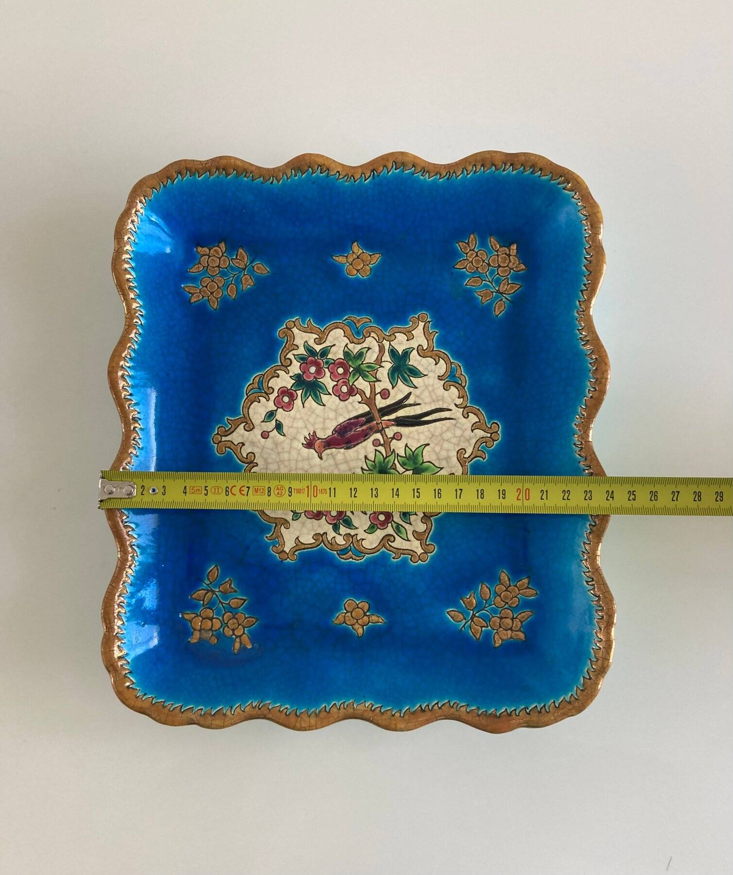 Decorative plate émaux longwy