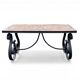 Vintage ceramic and wrought iron coffee table from around 1970.