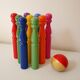 Wooden keels, rainbow color