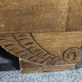 Art Deco wardrobe in solid oak