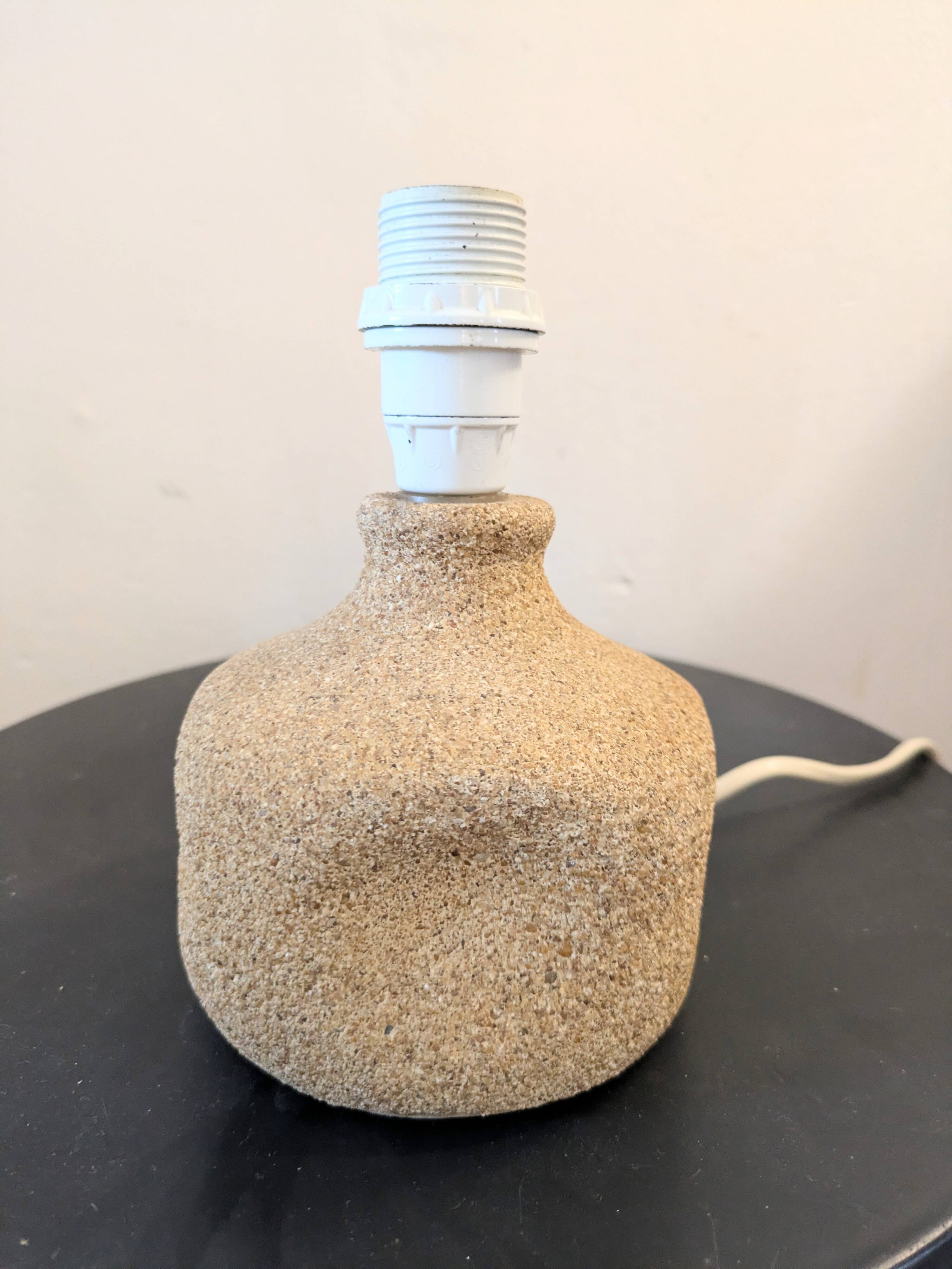 Vintage stone lamp from the 70s