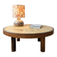 rare table basse ''ronde'' Vallauris par Raymonde Leduc.
