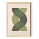 Abstract painting on paper 30x40 - illustration B206 signed Eawy