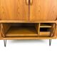 Danish Teak Hi-Fi Sideboard with Tambour Doors from Dyrlund, 1970s