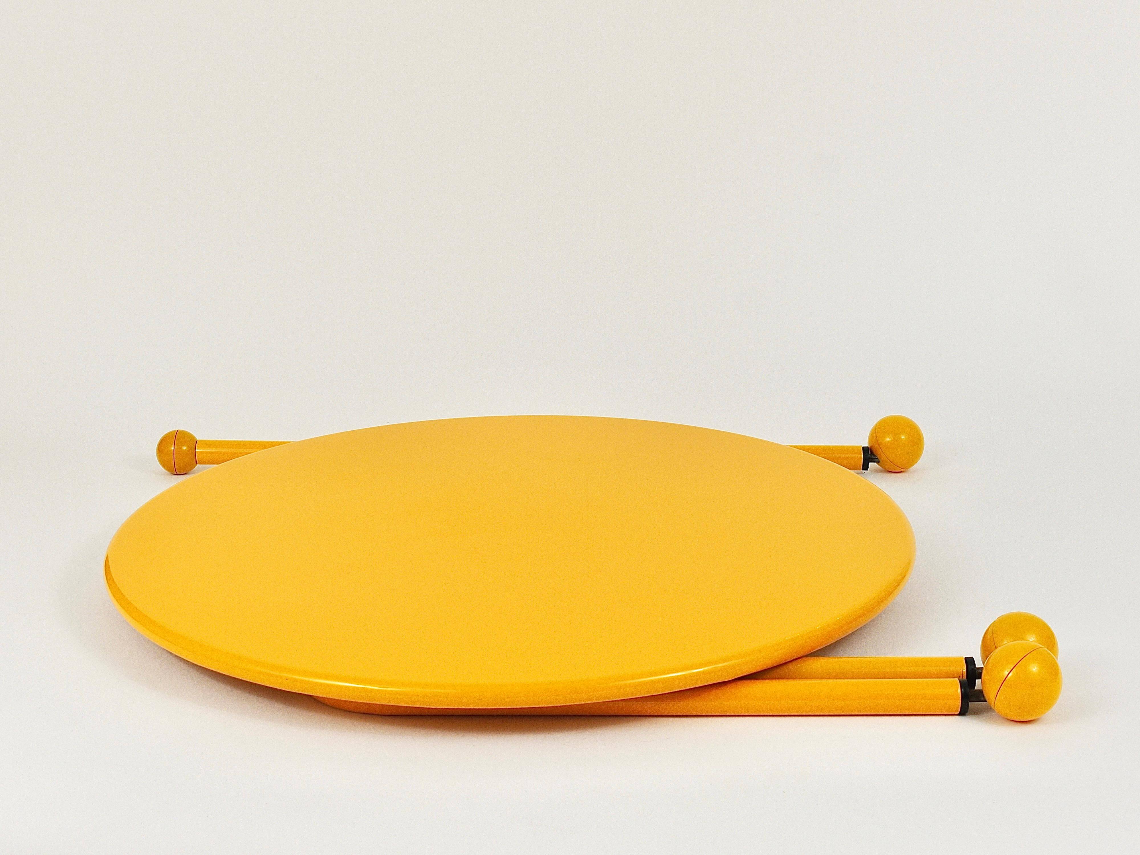 Post-modern side or coffee table by Tord Bjorklund, Memphis style, Sweden, 1980s.