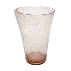 vase verre soufflé vintage