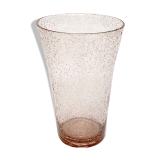 Vase verre soufflé vintage 70