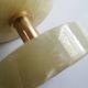 Briquet de table piezo onyx et métal doré, kogen 1970-1980