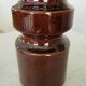 Mid-Century Modern Ceramic Vase: Glossy Brown West German Style, 6.3" Tall