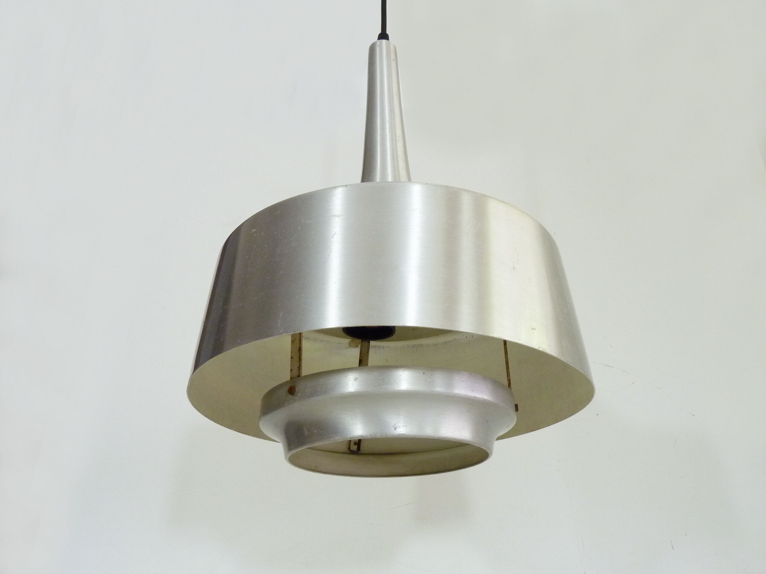 Spage Age brushed aluminum hanging lamp