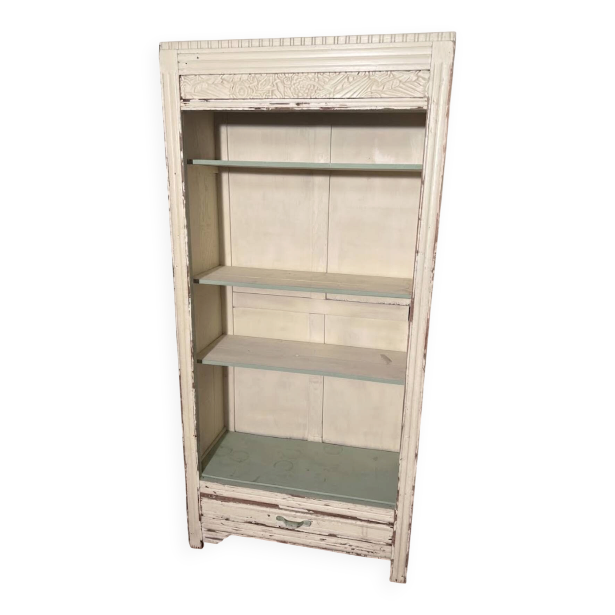 Bibliothèque en bois vintage