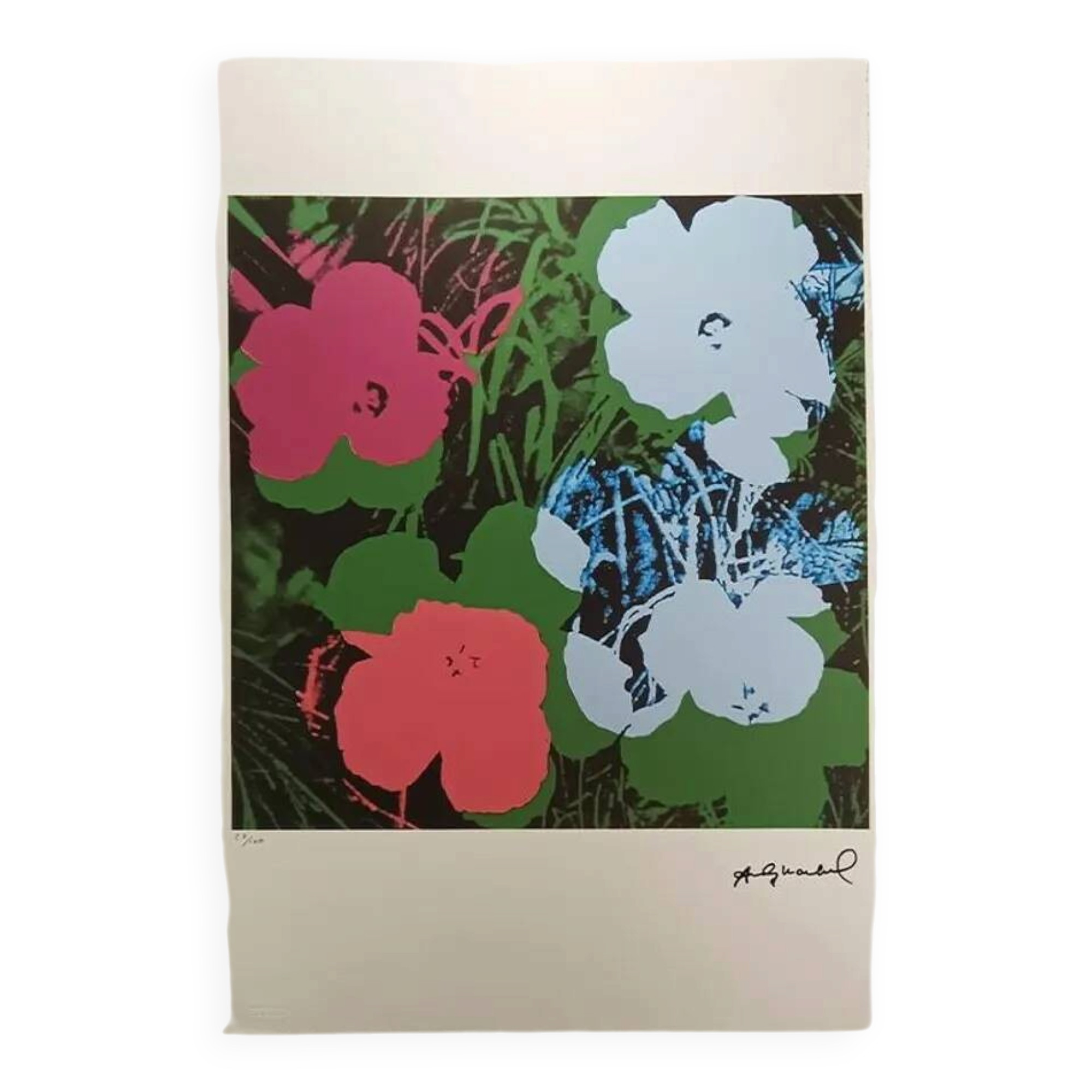 Limited Edition Lithograph "Flowers" by Andy Warhol, 1980s - Leo Castelli