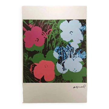 Limited Edition Lithograph "Flowers" by Andy Warhol, 1980s - Leo Castelli