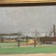 Original Swedish Oil on Panel – “Red Cottages” by Unknown Artist– Signed – Vintage & Framed – 48 × 40 cm (18.8" × 15.7")