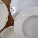 Coffee cups and sugar bowl, Old Paris Empire porcelain, Vve BARES