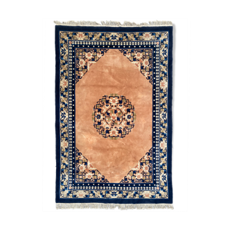 Tapis vintage chinois pékin fait main 184x276 cm