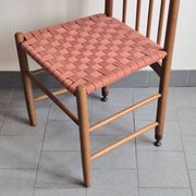 Set of 4 vintage 1980s "Racine" chairs for Roche-Bobois