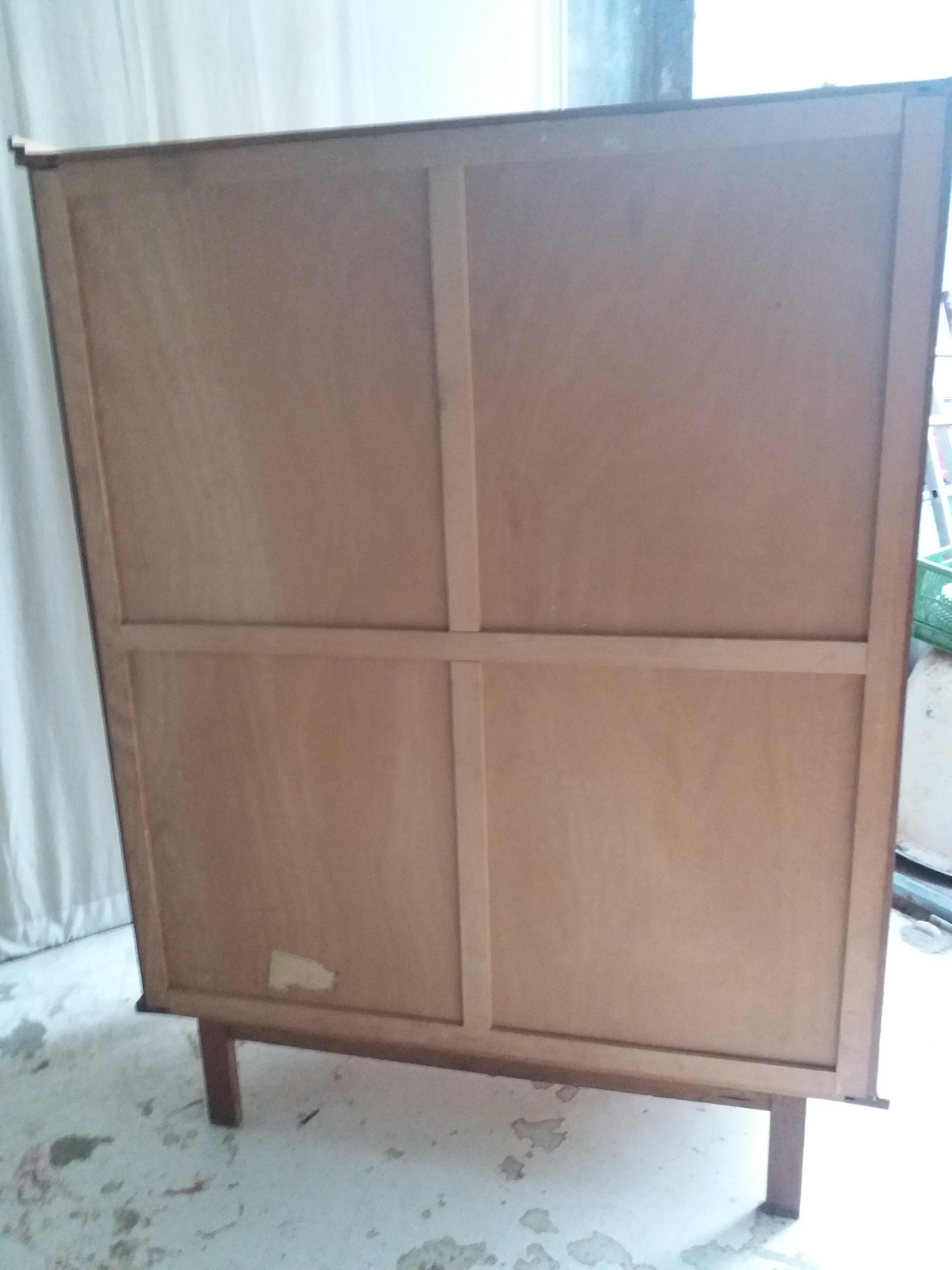 Vintage 2-door and mirror cabinet