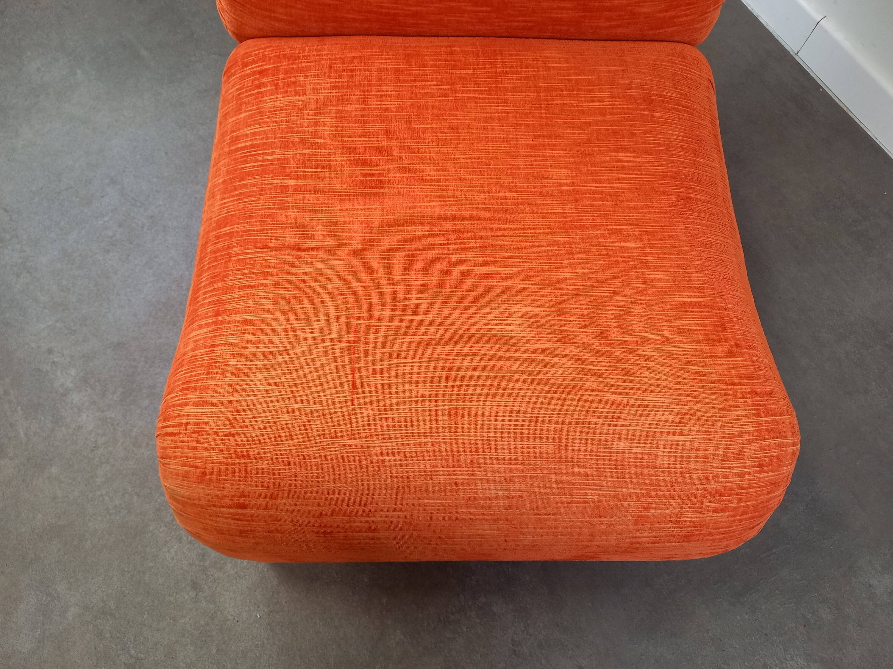 Vintage orange fireside chair