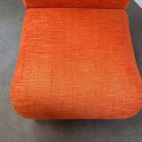 Vintage orange fireside chair