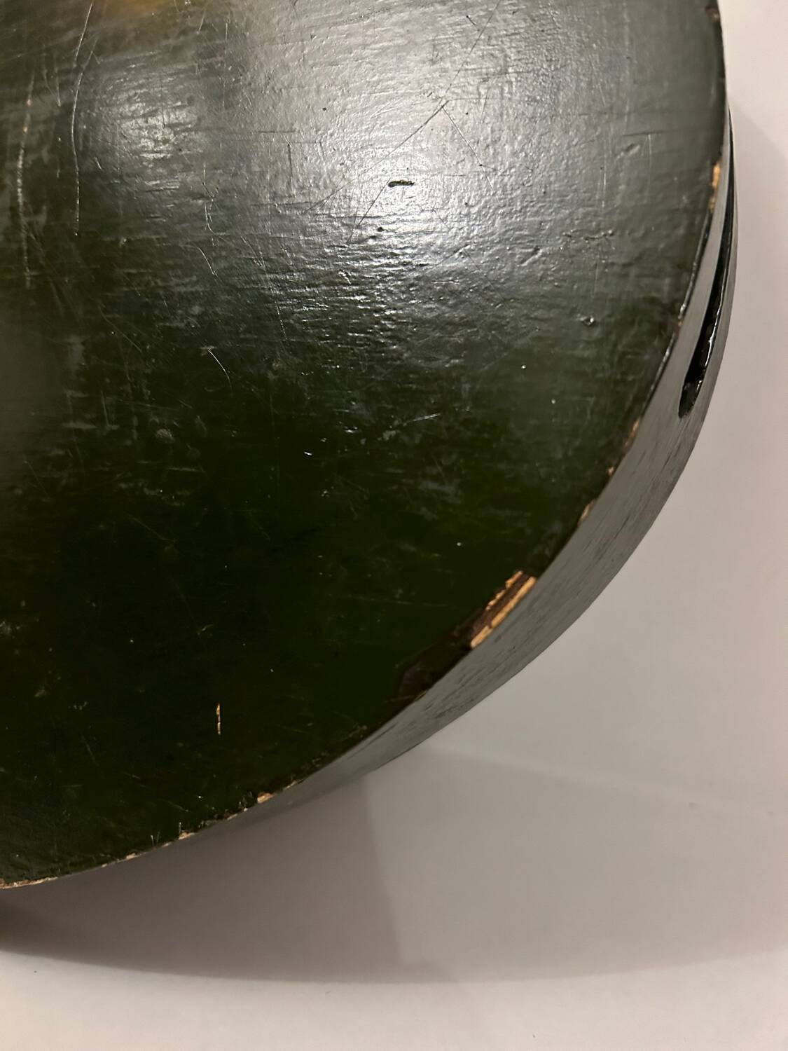 Still life painted wood tray