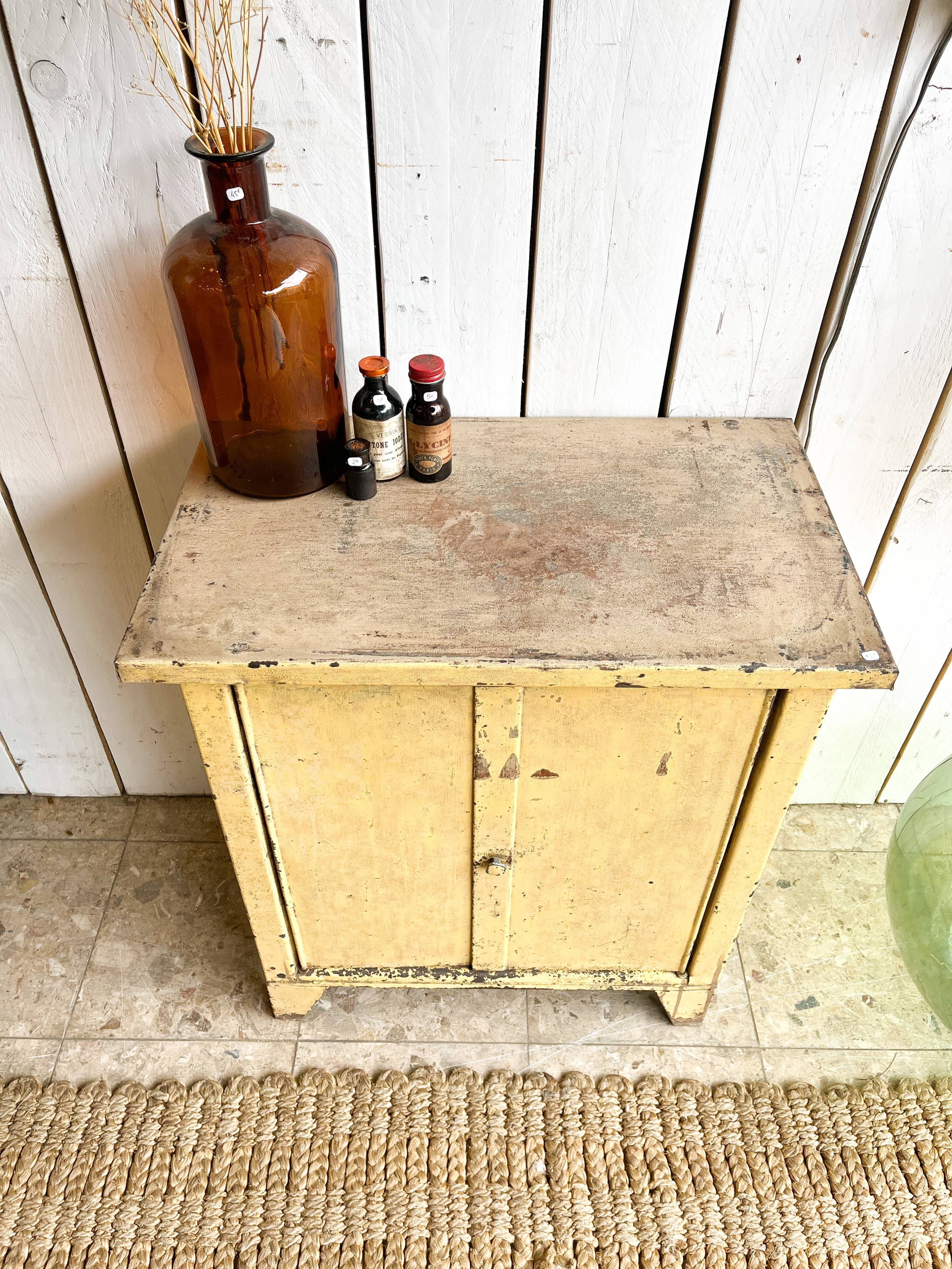 Old metal workshop furniture