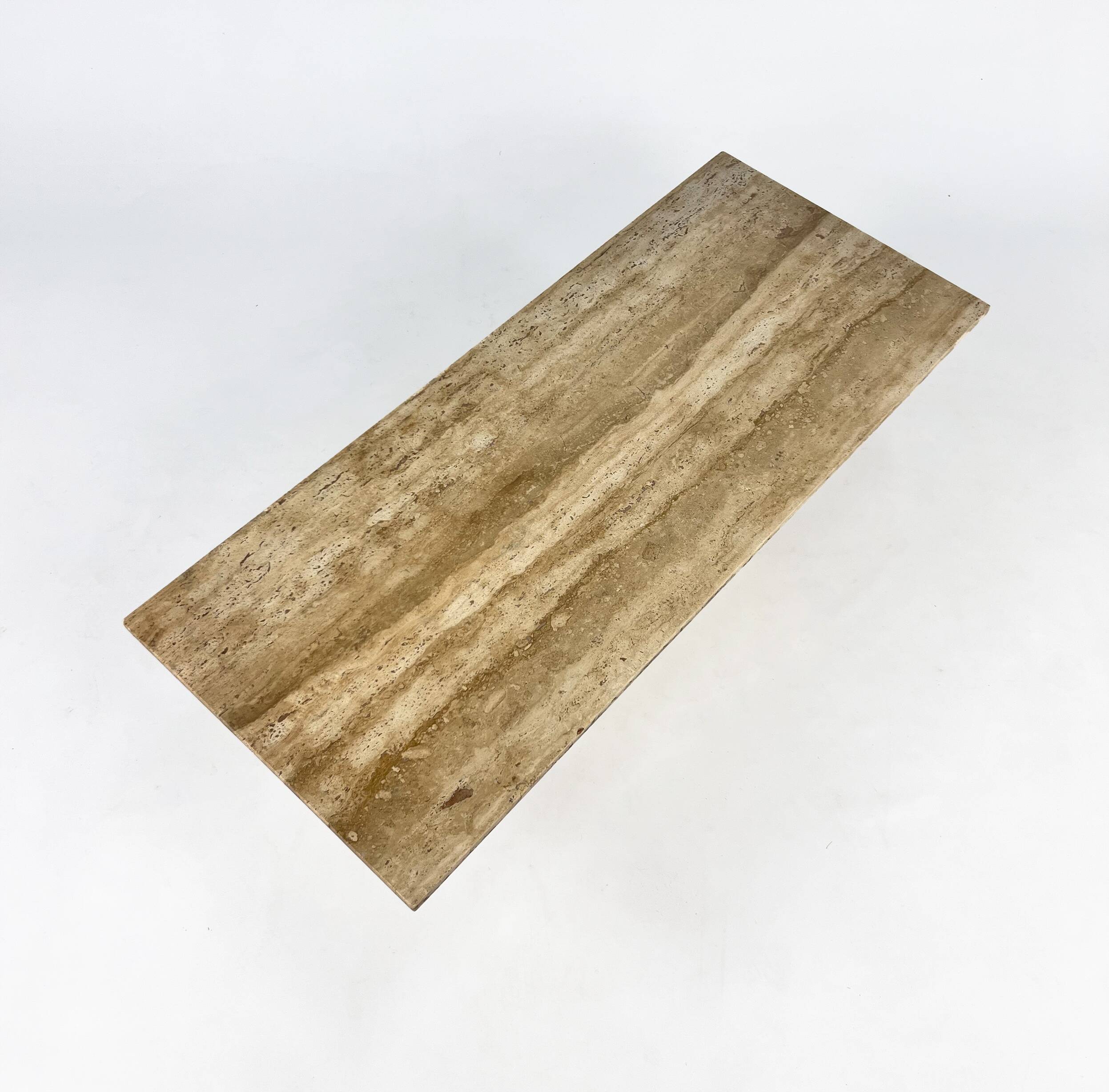 Vintage Italian Travertine Coffee Table, 1970s