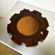 Modernist wood and enamel mirror by J. Capo Esmaltes, Spain, 1970s