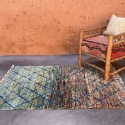 Tapis Marocain Beni M'Rirt blue - 128 x 174 cm