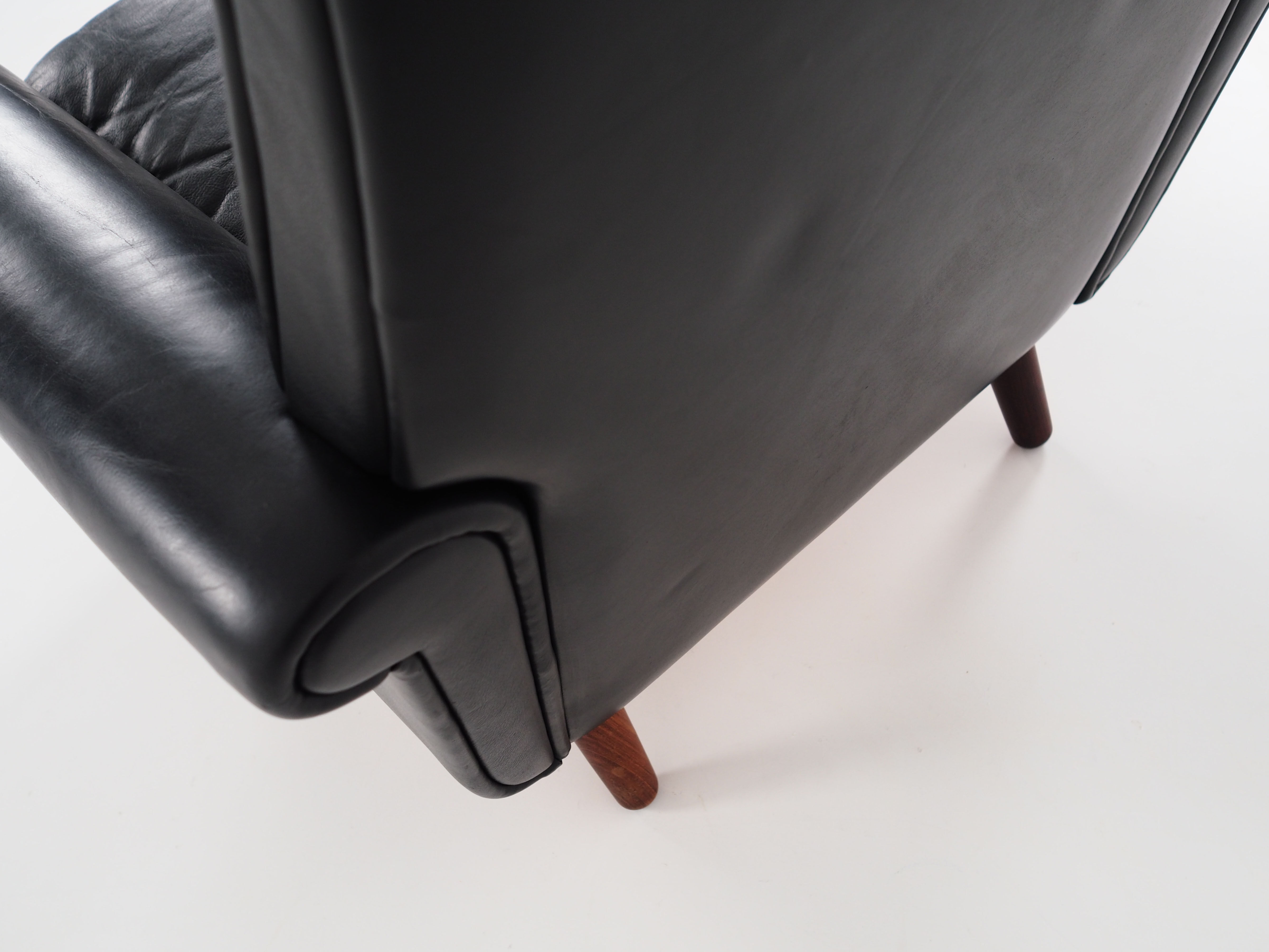 Leather armchair, 1970s design