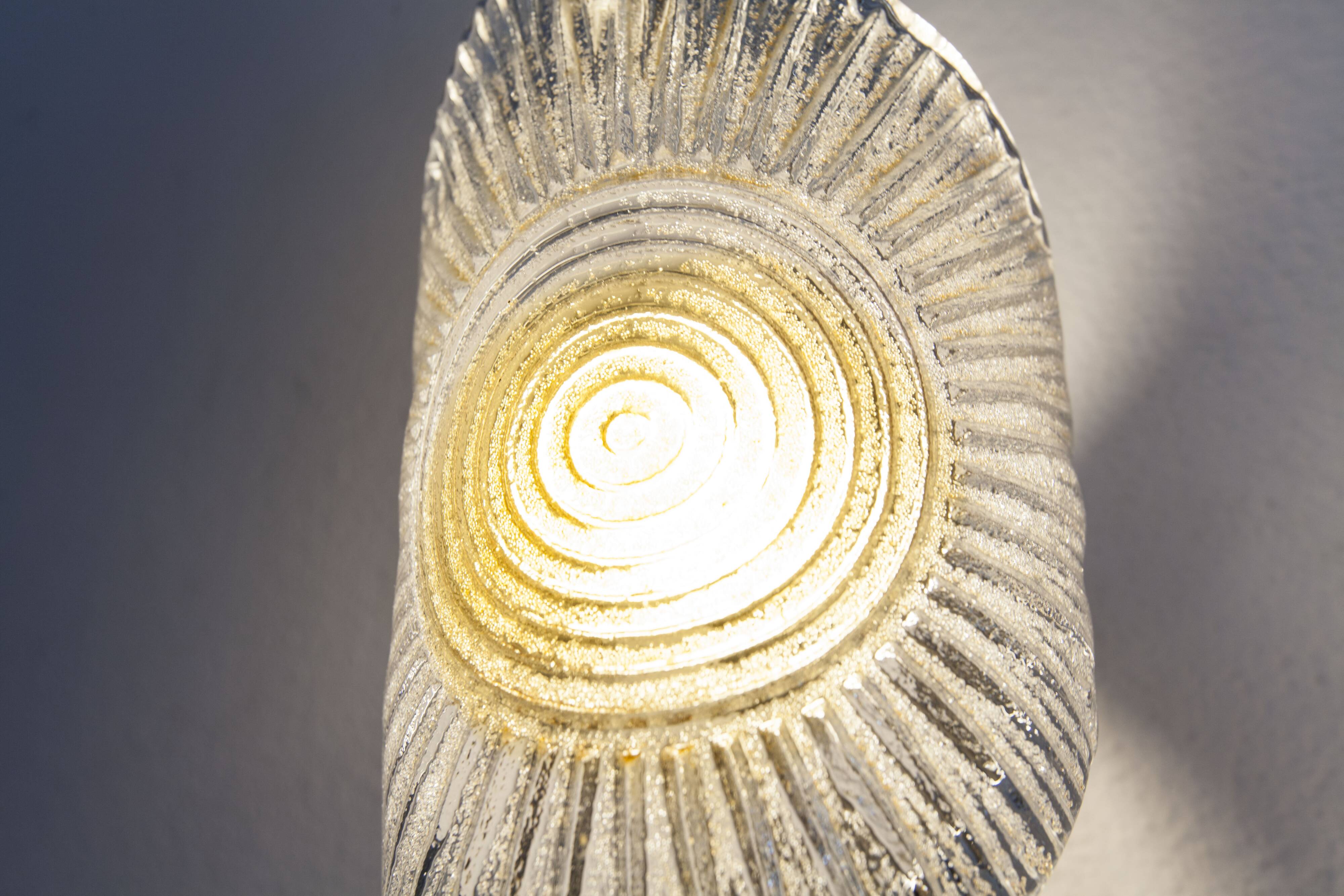 Rare Murano chrome sheet wall light 1960