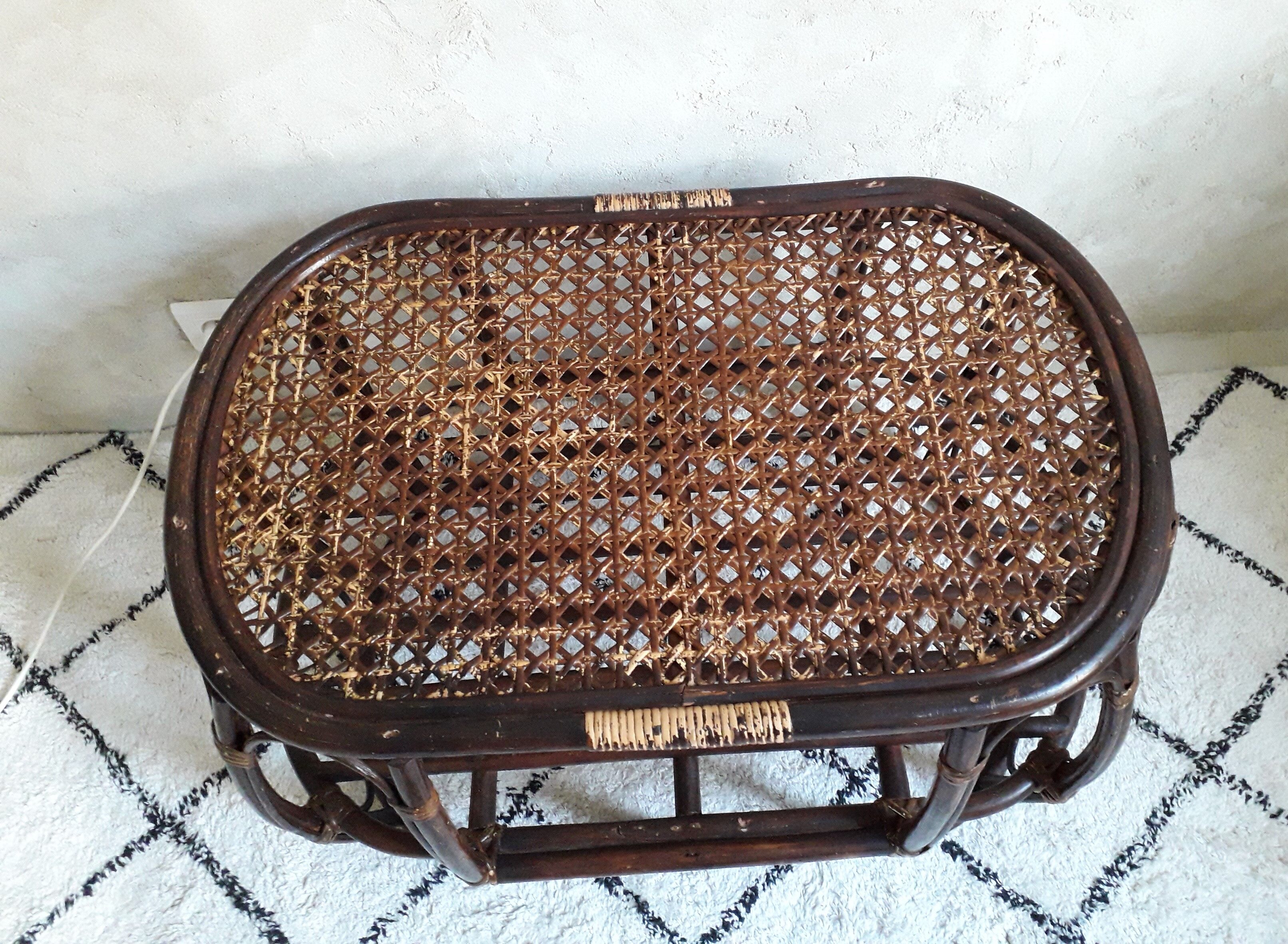Rattan coffee table
