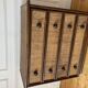 Commode en rotin, Maugrion 1960