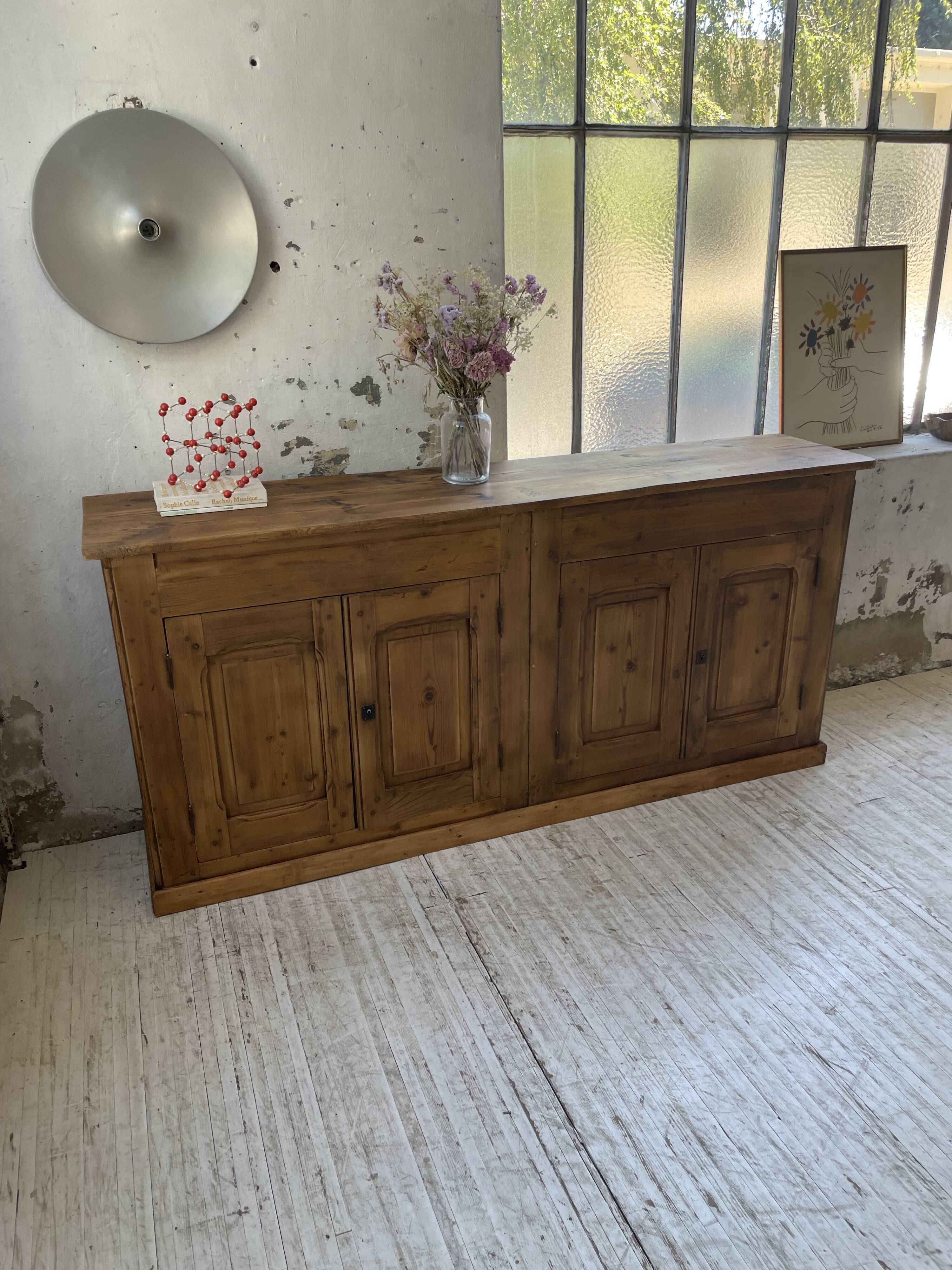 2m pine craft furniture sideboard