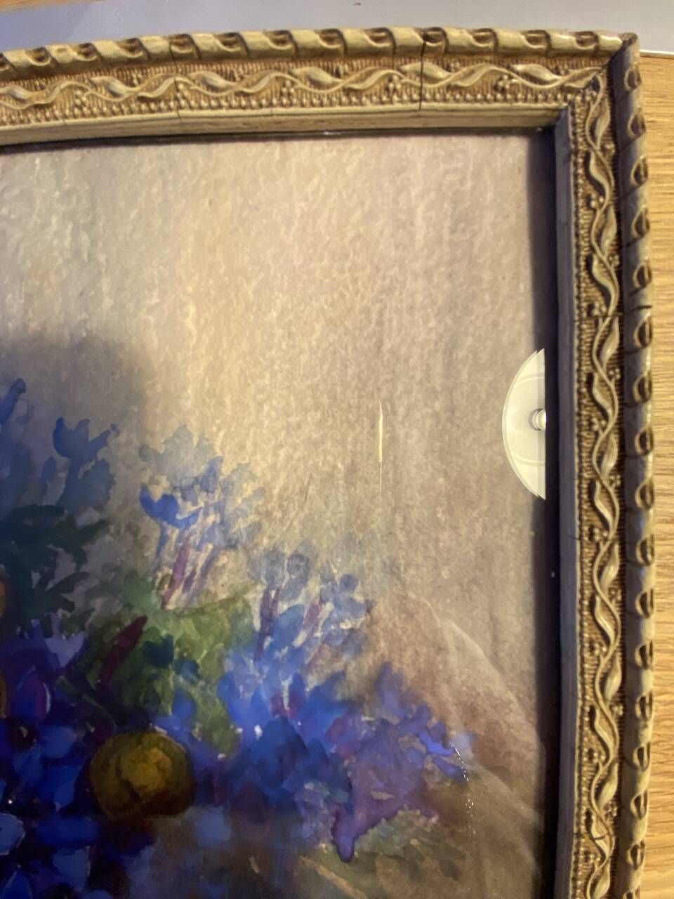 Old painting, still life with flowers, signed Marie Piat (1880-1977)