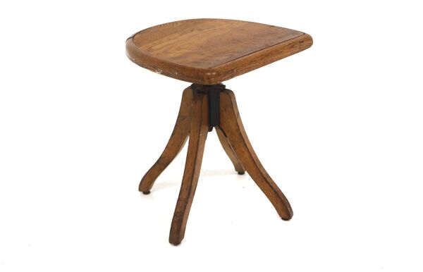 Tabouret tripode en pin, Suède, 1920