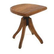 Tabouret tripode en pin, Suède, 1920