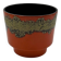 Vase Années 70 Lava Glaze Orange Brûlé