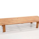 Pine slatted bench by Ole Nielsen