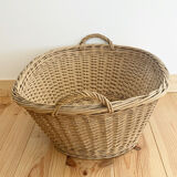 Old wicker laundry rack