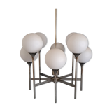 Chandelier Sciolari 8 balls in satin glass.