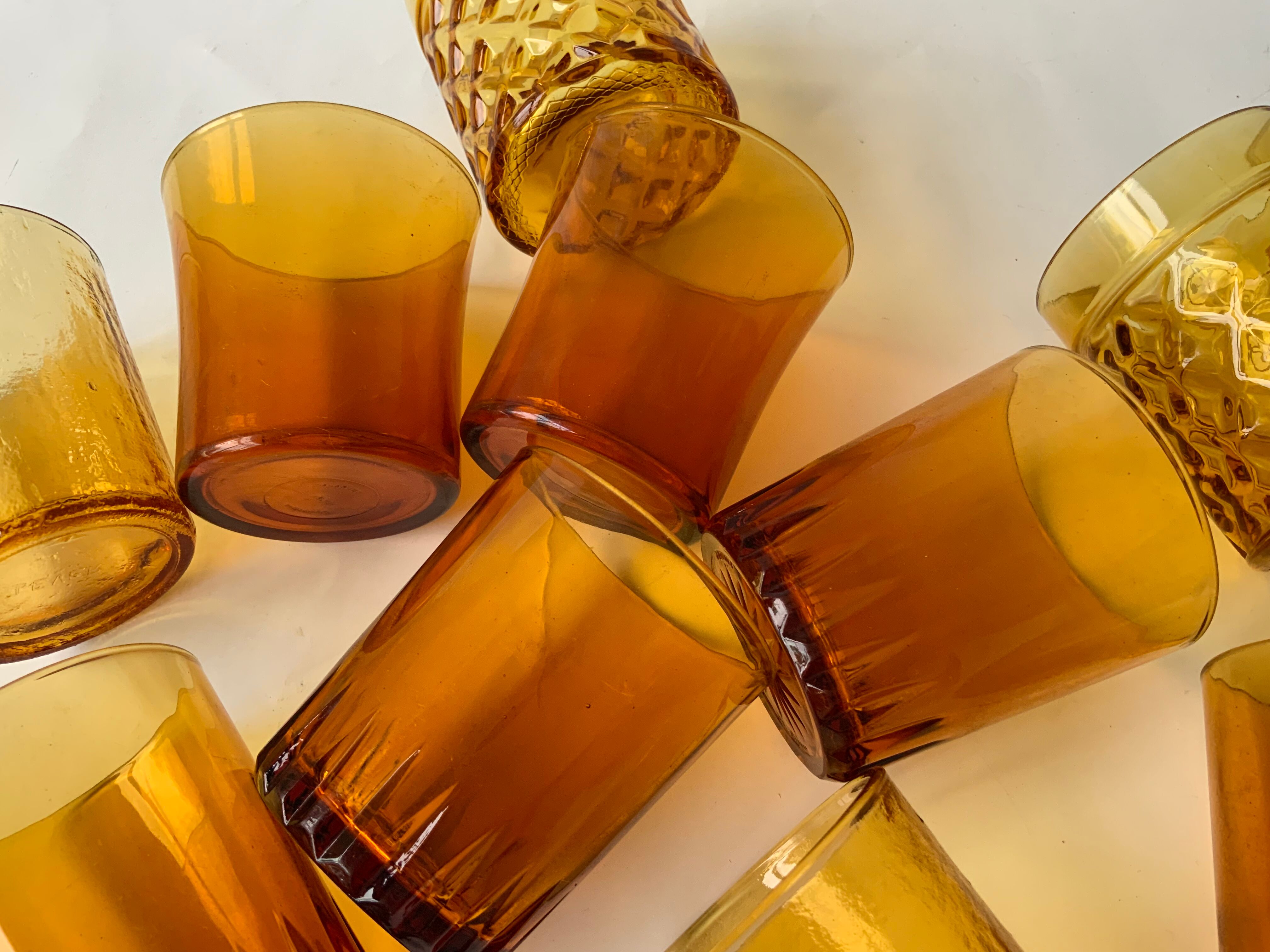 Unarthed amber glasses